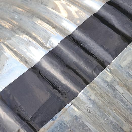 BOMEI PACK Black Aluminum Tape,Black Foil Tape HVAC Sealing & Patching Hot Cold Air Duct Tape Aluminum Foil Tape for Pipe, Metal Repair, HVAC, Air Ducts, Insulation (6 Inch)