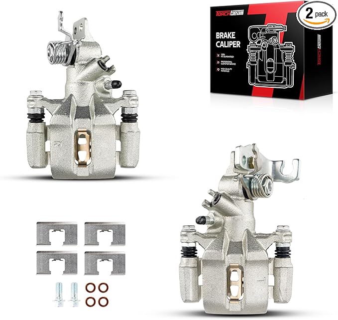 Torchbeam Rear Brake Calipers Set for Honda Accord 1998-2007, Acura TSX 2004-2008, Rear Left and Rear Right Calipers Replace # 19B2069+19B2068
