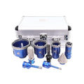 Diamond Core Drill Bit Set BRSCHNITT Diamond Hole Saw for Porcelain Tile Ceramic Marble Granite Drilling with 5/8-11 Thread(6/8/25/35/50/65 Drill bits/20mm Finger bit+SDS Adapter.)