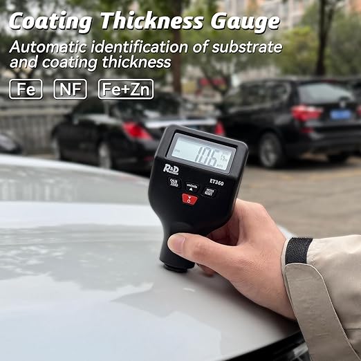 Car Coating Thickness Meter for Used Car Buyers, Paint Mil Thickness Meter Gauge Check The Car’s Original Coating Auto Car Paint Meter (ET360)