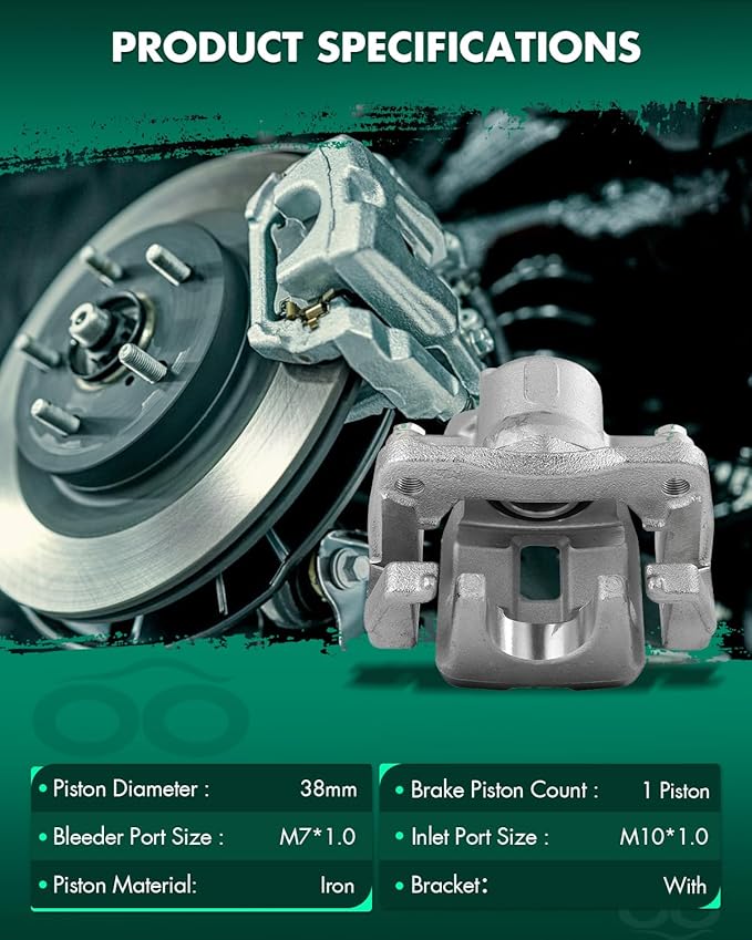 SCITOO 19B7048 Rear Right Disc Brake Caliper Assembly w/Bracket For Toyota For RAV4 2012-2018