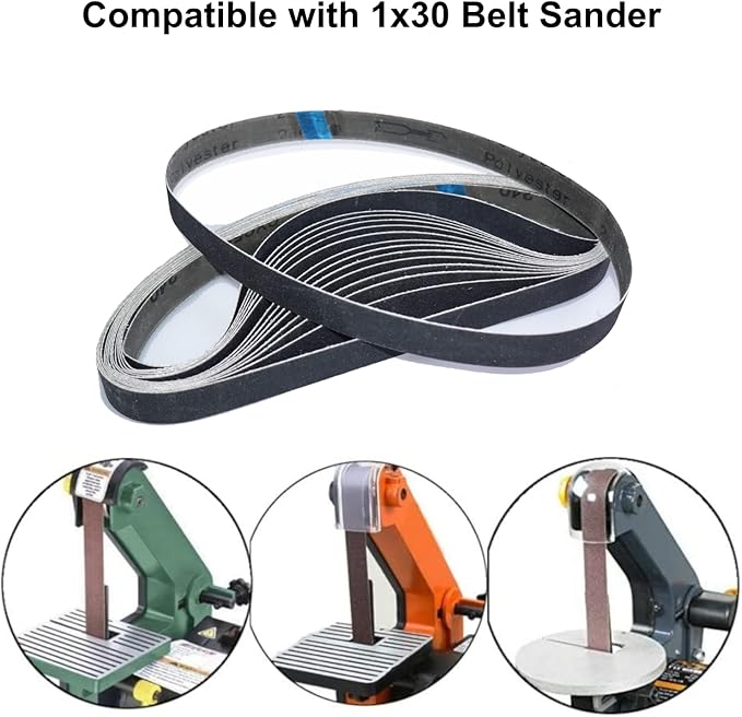 1x30 Knife Sharpening Replacement Belts,240 Grit Silicon Carbide Sanding Belts for 1 x 30 Inch Belt Sander,15-Pack