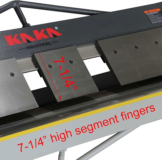 KAKA INDUSTRIAL Box and Pan Brake, 50-Inch Sheet Metal Brake, 16-Gauge Capacity Metal Break, 4-Inch Box Depth, 5/8-Inch Beam Adjustment Press Brake BP-1650
