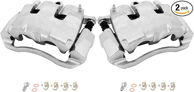 SCITOO 18B5055 18B5054 Disc Brake Calipers Assembly with Bracket Fit For Chrysler Aspen 07-09,For Dodge Dakota/For Durango,For Dodge Ram 1500 2009-2010,For Ram 1500 2011-2017,For Ram Dakota 2011
