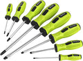 FASTPRO 8-Piece Magnetic Screwdrivers Set with 4 Phillips and 4 Slotted Tips, Precision Screwdriver Repair Tool Kit, Green