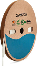 Chanzon 2:1 Ratio - 80Ft Roll - 1/4" (6mm) Heat Shrink Tubing 2:1(25M Total Length) White Polyolefin Sleeving Wrap Shrinking 2 to 1 1pcs