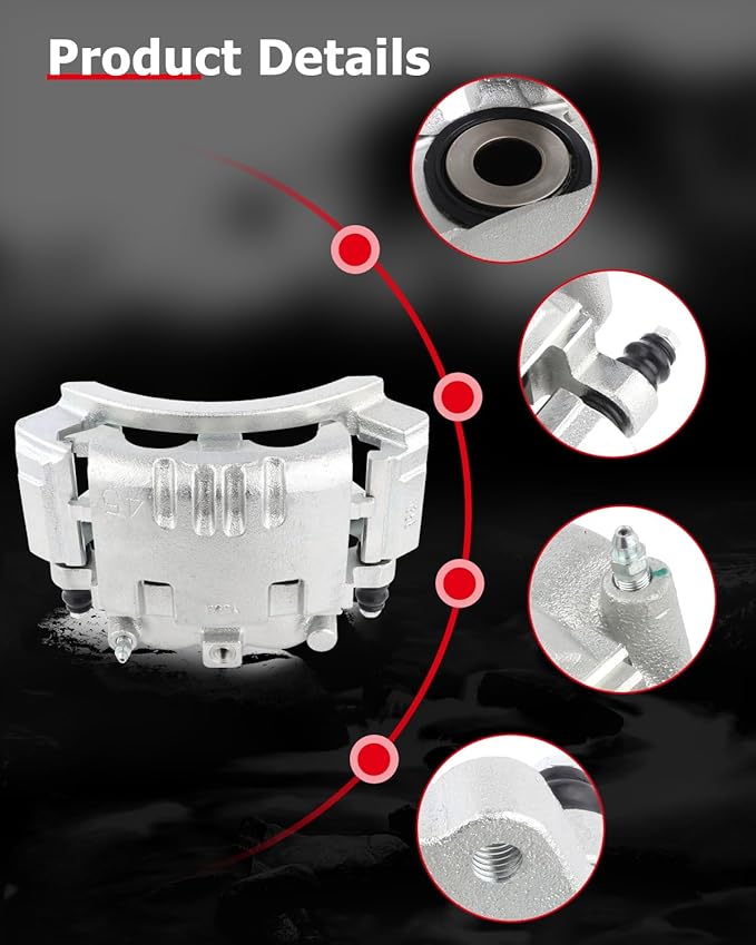 cciyu Rear Left & Right Brake Calipers Assembly w/Bracket 18-B4895 18-B4894 2006-2008 For Dodge For Ram 1500,2003-2008 For Dodge For Ram 2500,2003-2008 For Dodge For Ram 3500