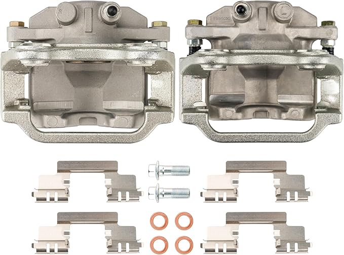 Torchbeam 2PCS Rear Driver and Passenger Side Brake Caliper for 2007-2018 Silverado 1500, 2007-2018 Sierra 1500, 2007-2020 Tahoe, 2007-2020 Yukon, 2007-2014 Suburban 1500, Replace #18B5030+18B5031