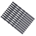 Drill Bit, 5mm Cutting Diameter, 4241 HSS Nitriding Black 118° Cutting Angle Versatile Jobber Bits - (Applications: for Drilling Plastic Wood Soft Metal), 10-Pieces