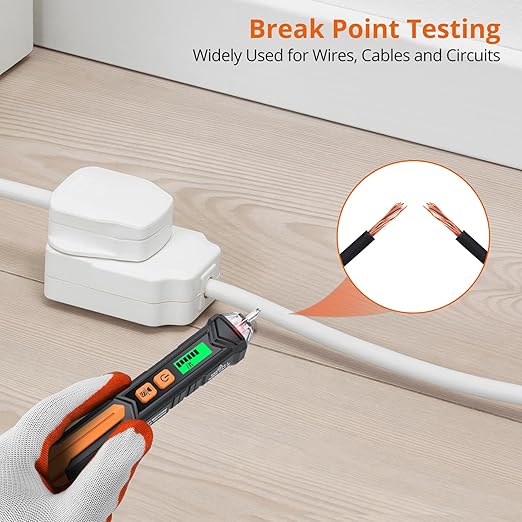 Proster Non Contact Voltage Tester Pen - with Electric Outlet Tester Socket Tester Kit with LED Flashlight