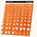 54 Nut Thread Gauges Checker Standard and Metric Checker Used A Standard Gauge to Set Pitch and Thread for The Chaser Thread Gauge with 22 Standard and 24 Metric Bolt and 8 Drill Bit Gauge