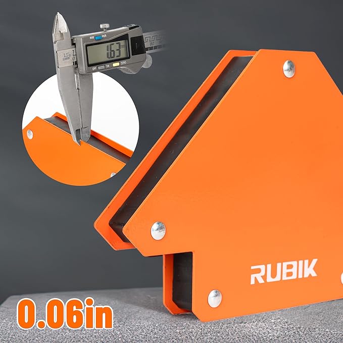 RUBIK 25 LB Welding Magnets, Heavy Duty Welding Magnets Set, Welding Magnet Holder,45 90 135 Degree Angle Holding Magnet, Holding Power Welding Accessories,6 Pcs Pack