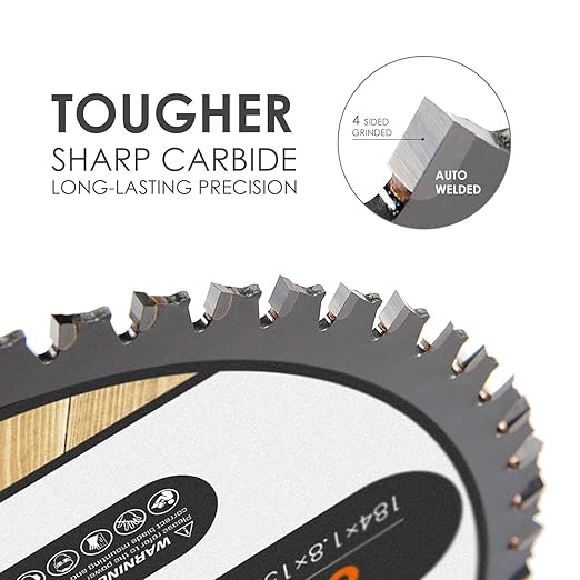 Luckyway 3-Pack 7-1/4 Inch 24T Framing with 5/8 Inch Arbor TCT Circular Saw Blade for Cutting Wood