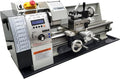 Metal Bench Lathe Machine 8 * 16 Inch Switch Imperial and Metric Scale Automatically for Milling Drilling Metal Working with Adjustable Speed 3-Jaw Chuck Emergency Stop Switch 1100W