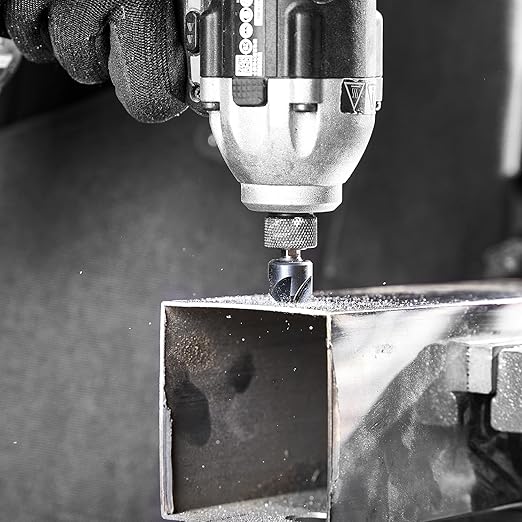 toolant 1/2" Noir-Ti Cobalt Countersink Drill Bit(Pro), Titanium Aluminum Nitride Coated with Quick Change Hex Shank