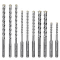 Lytool SDS Plus Drill Bits Set – 10Pcs Carbide Tip Masonry Drill Bits for Concrete, Brick, Tile, Block, Stone, and Marble – Compatible with Rotary Hammer Drills (3/16",1/4",5/16", 3/8", 1/2")