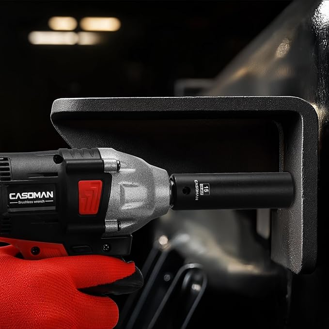 CASOMAN 1/2" Drive x 15mm Deep Impact Socket, 6-Point, Metric, CR-MO