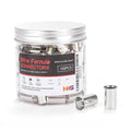 HKS 100PCS Non-Insulated Wire Ferrules- AWG2-35.0mm² Copper Barrel Pin Cord Terminals for Wiring Electrical Crimp EN35-16