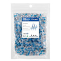 Kuject 200PCS Solder Seal Heat Shrink Wire Connectors AWG 16-14, Blue Butt Connectors Waterproof Splice for Marine, Automotive, Boat
