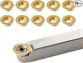 TASP Titanium Coated Carbide Cutter Inserts for Wood Turning Tools,12mm,Pack of 10,Circular