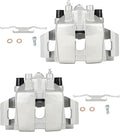 cciyu Front Left & Right Brake Calipers Assembly w/Bracket 19B3116 19B3117 2005 2006 2007 2008 2009 For Ford For Escape,2005 2006 2008 2009 For Mazda For Tribute,2007 2008 2009 For Mercury For Mariner