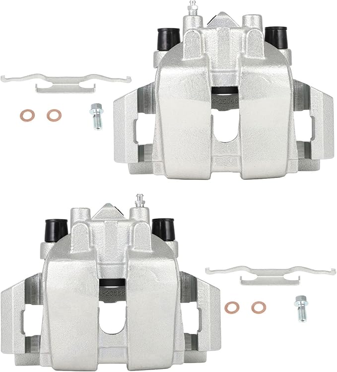 cciyu Front Left & Right Brake Calipers Assembly w/Bracket 19B3116 19B3117 2005 2006 2007 2008 2009 For Ford For Escape,2005 2006 2008 2009 For Mazda For Tribute,2007 2008 2009 For Mercury For Mariner
