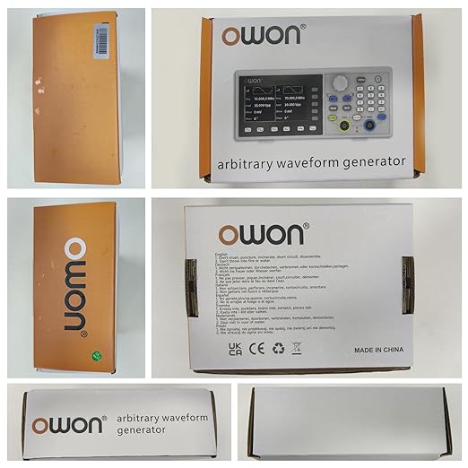 OWON Waveform Generator,30MHz Bandwidth, 125MSa/s Sampling Rate, 14 bits Vertical Resolution, 8K Waveform Length,5 Basic Waveforms, and 160 built-in Arbitrary Waveforms, with 3.6IN LCD Display DGE1030
