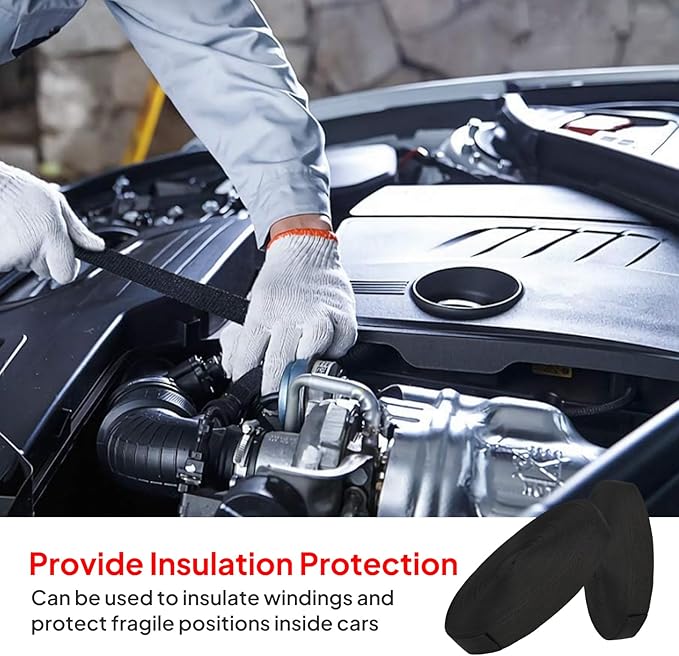 2 in 1 Heat Shrink Braided Sleeving Fabric Tubing-Ideal fit Irregular Shape Hose/Cable/Wire (3/8"(10mm), 45FT)