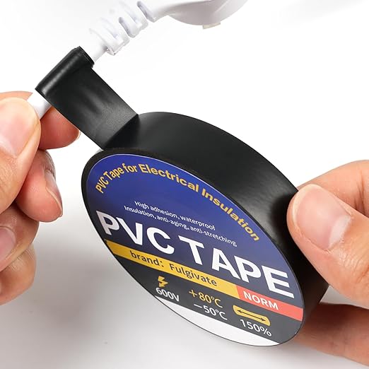 10 Pack Black Electrical Tape，0.70 in x 72ft，Waterproof High Temperature Electric Tape Weatherproof Home Outdoor Multipurpose Insulating Wire Wrapping