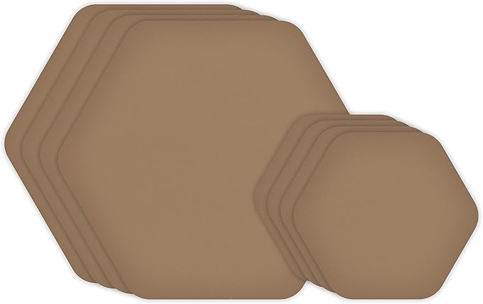 GEAR AID Tenacious Tape Hex 2.5” and 1.5” Repair Patches, Peel-and-Stick to Fix Holes and Burns in Down Jackets, Rain Gear, Tents, Tarps and More
