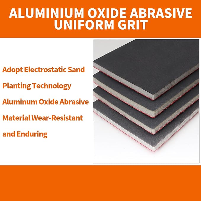 28 Pcs 3000 Grit Sanding Sponge,Ultra Fine Sandpaper,Soft Foam Hand Sander Block Wet Dry Sanding Pads for Automobile Wood Furniture Metal Drywall Polishing