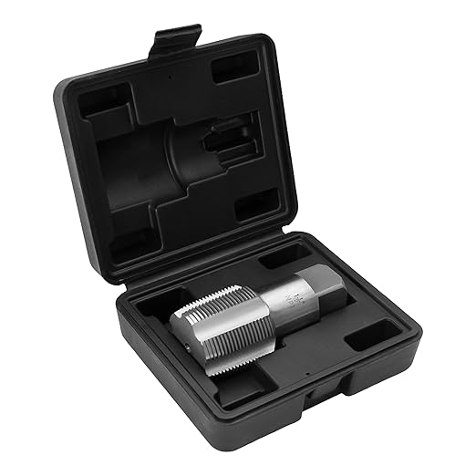 HFS(R)1-1/2" NPT Pipe Tap，Carbon Steel Pipe Threading Tools with Storage Case for Industrial/Plumbing/Auto Repair DIY Thread cutting tools