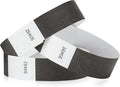 1,000 WristCo Black Tyvek Wristbands for Events - Comfortable Tear Resistant Paper Bracelets ID Wrist Bands for Concerts Festivals Admission Party Identification
