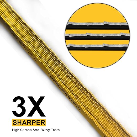 Hacksaw Replacement Blades Set (10 Pack) High Speed 12" Length Hack Saw Blade - High Carbon Steel (HCS) Cutting Blades
