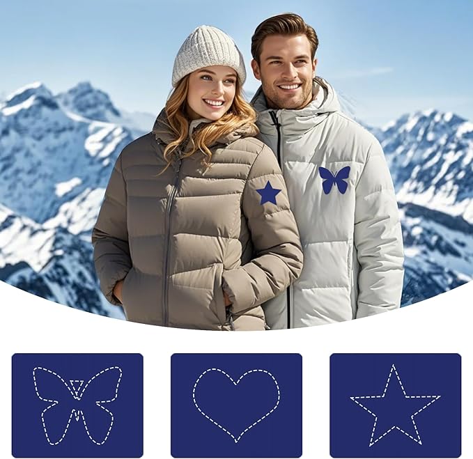 45PCS Nylon Repair Patch Self-Adhesive Pre-Cut Fabric Patch Down Jacket Repair Patches for Puffer Jackets Tenacious Tape Polyester Waterproof Lightweight Tent Repair Patch for Clothes Bag(Blue