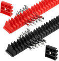 PATIKIL 46pcs Magnetic Wrench Organizer for Tool Box, Magnetic Modular Wrench Organizer Holder Toolbox Universally for 46 Tools Drawer Chest Ratcheting Offset Wrenches, Black Red