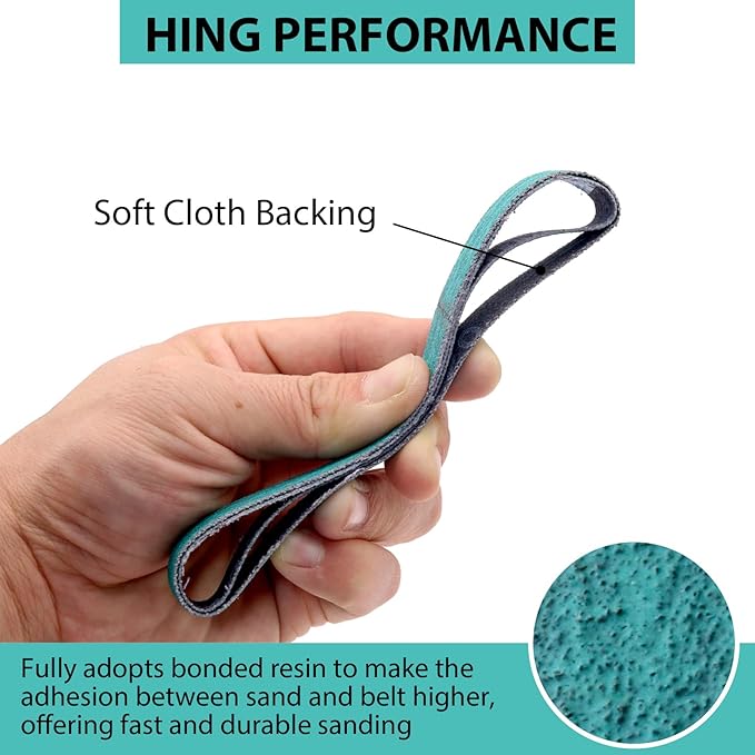 20 Pack 1/2" x 12" Knife Sharpener Sanding Belts for Official Work Sharp Knife & Tool Sharpener (WSKTS & WSKTS-KT/Mk.1 & Mk.2) - 80 Coarse Grit Replacement Sharpening Belts