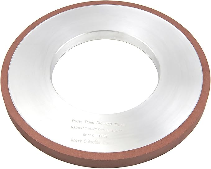 MaxTool Dia 9" 1A1 Diamond Plain Wheel Abrasive Grinding Wheel Thick 5/8" Resin Bond; NDR1A1D9T16X8G15