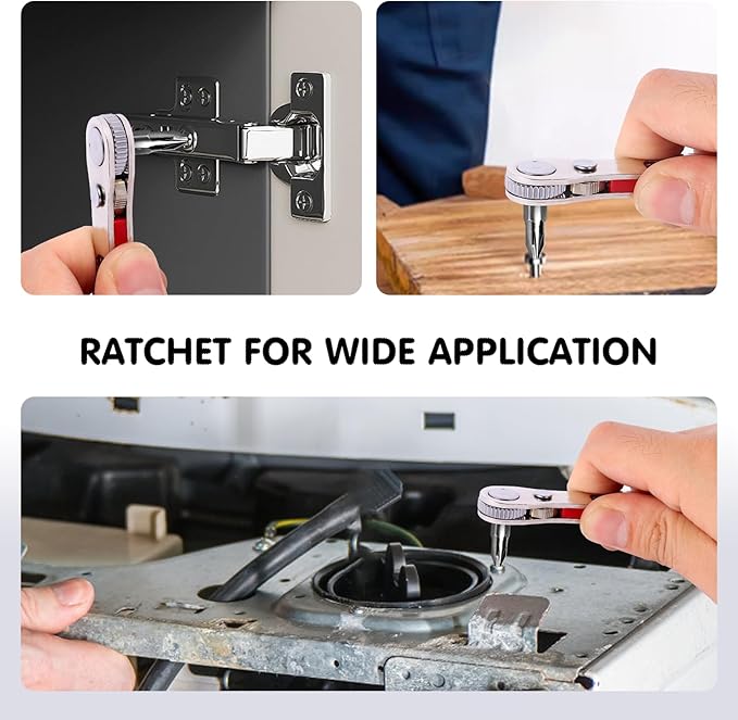 22-in-1 Magnetic Ratchet Screwdriver Set w/Reversible Wrench & Bits | Compact for Tight Spaces, DIY/Home/Car Repairs | Best Gift for DIYers, Handymen & Men