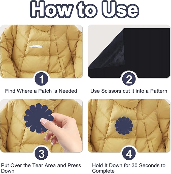 78.8 x 3 inch Nylon Repair Patch Self-Adhesive Fabric Patch Down Jacket Repair Patches for Puffer Jackets Tenacious Tape Polyester Waterproof Lightweight Outdoor Tent Repair Patch Kit for Clothes Bag
