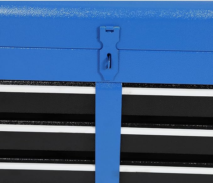 Rolling Tool Cabinet Tool Box, 5-Drawer Storage Chest with Detachable Organizer, Removable Portable Tool Box for Garage Warehouse (Blue)