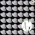 Pegboard Hook Locks, Peg Board Plugs, for Stopping Hooks from Falling Off, 60PCS, Translucent