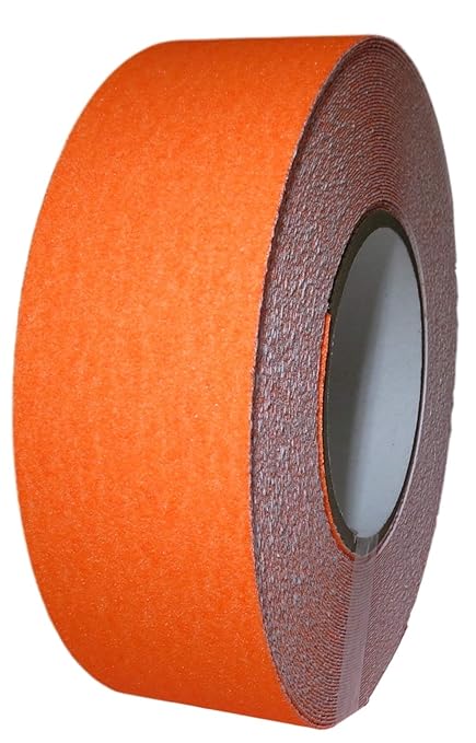 GGR Supplies T.R.U. NST-20 Non-Skid Tape 60 ft. Length Safety Way 60 Grit Anti Slip Traction Tape 32 Mil No Slip (2 in. x 60 ft. (50mm Wide), Fluorescent Orange)