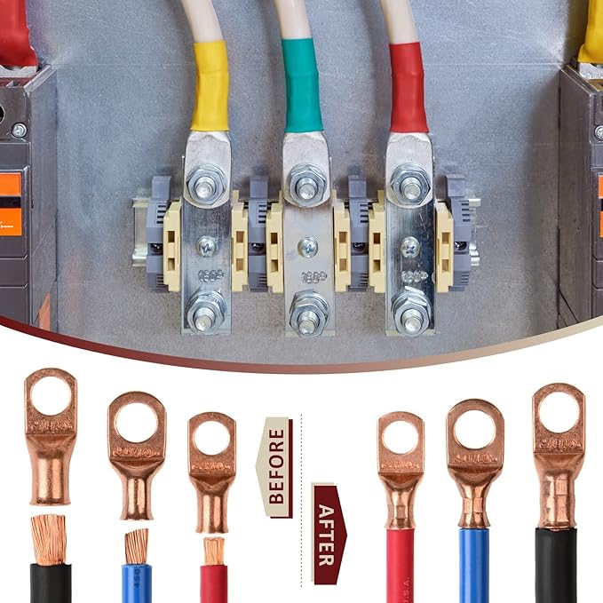 iCrimp Cable Lug Crimping Tool for Heavy Duty Wire Lugs, Battery Terminal, Copper Lugs AWG 8-1/0