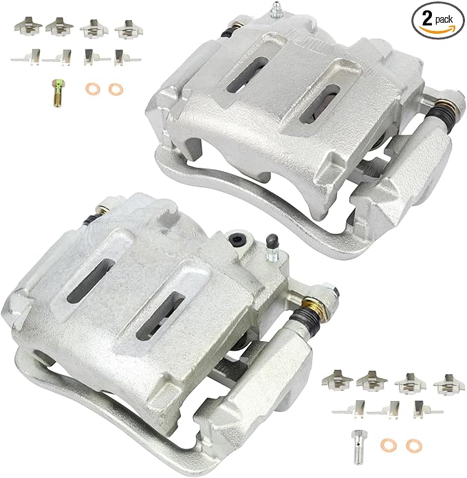 cciyu Front Left & Right Brake Calipers Assembly w/Bracket 18-B5023 18-B5022 For Ford For F-250 Super Duty 2005-2012,For Ford For F-350 Super Duty 2005-2012