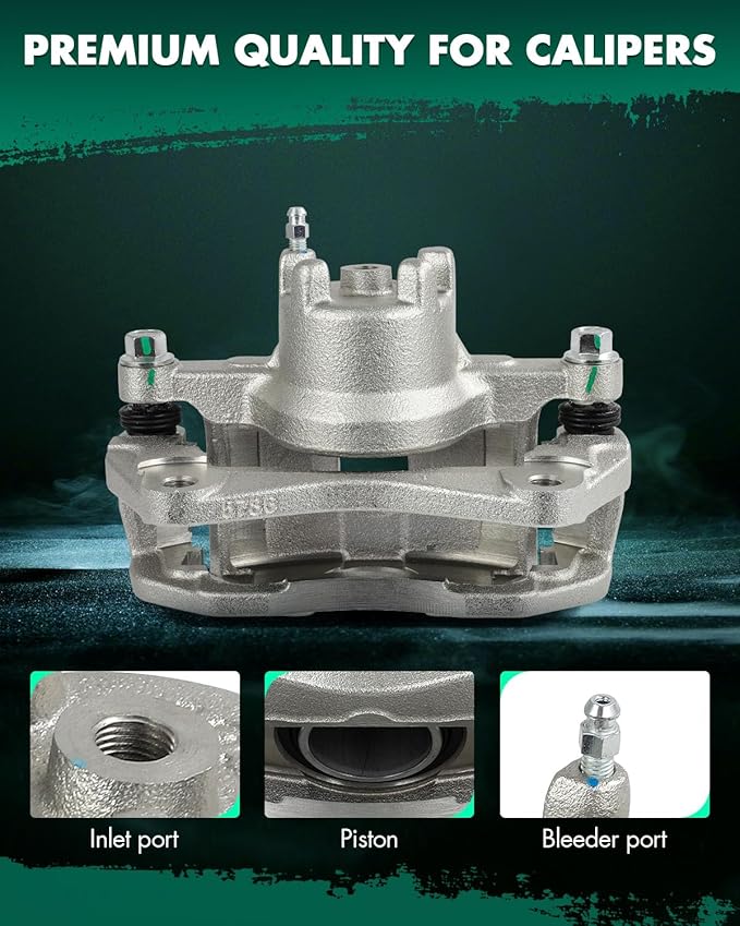 SCITOO Front Left Brake Caliper With Bracket 18B5032C Compatible For Mitsubishi For Lancer 2008-2017