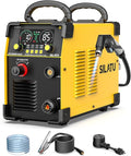 SILATU Plasma Cutter, 85Amps Blowback Pilot Arc Air Sensor Technology, Digital Display, 110V/220V Dual Voltage Non-HF CNC Plasma Cutter Machine, 1″ Clean Cut 7/5″ Max Cut, PT/2T/4T for Beginners DIY