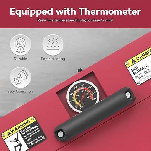 1/2" to 2" Electric PVC Conduit Heater with Temperature Detector, PVC Conduit Bender Heater for 24" Sections of Pipe, 1200W Pipe Bender, 120V, PBH20-2