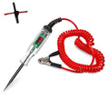 Upgraded Automotive Test Light 3-48V DC Digital LED Circuit Tester, Heavy Duty Light Tester with Voltmeter & Dual Color Polarity Indicate Light, Auto Voltage Tester Electric Light Test Pen