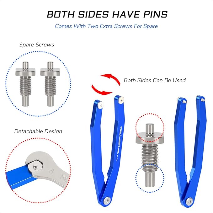 Pin Spanner for Bike Crank Arm Caps - Box End and Adjustable Pin Wrench for Shimano, Campagnolo, FSA, and More Mountain and Road Bicycles - MTB Tool